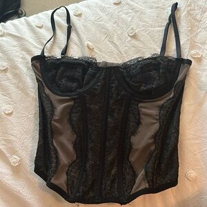 Black Urban Outfitters Corset Top